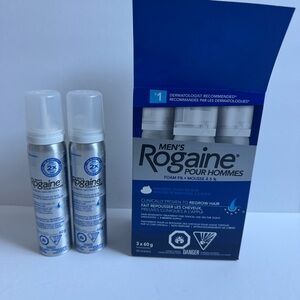 Men's Rogaine Hair Regrowth 5% Foam - 2 60g bottles NEW